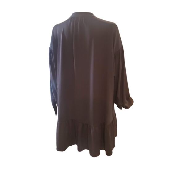 NEW Elizabeth & James Size S Oversized Drop Ruffle Waist Tunic Dress - Picture 4 of 9
